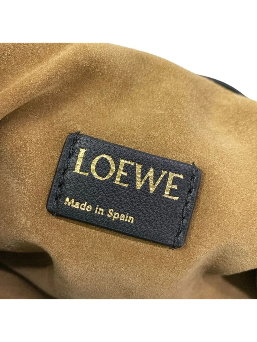 Loewe Shoulder Bag Flamenco Purse Black